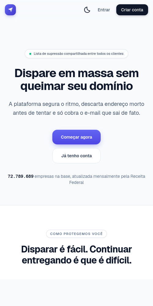 Tela do InfoDados no celular